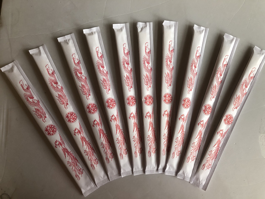 21CM -24CM TENSOGE Dispossiable Bambusessstäbchen mit vollem in Papier eingewickeltem für chinesische Nahrung