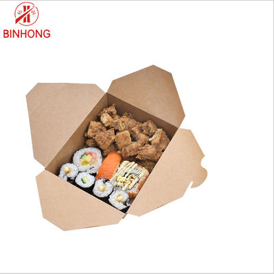 Verpackende einzelne Wegwerfpapierbrotdosen der Wand-0.3kg