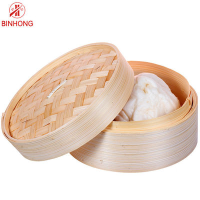 Natürliche Küche bearbeitet 2 Zoll Mini Bamboo Steamer der Reihen-12