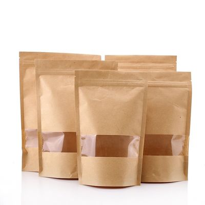 Kraftpapier-Tasche des Zipverschluss-ISO9001