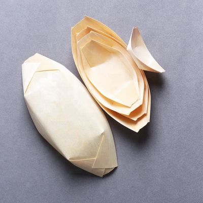 Wegwerfhölzerne Küchen-Behälter der natur-Farbe24.5*11.5cm