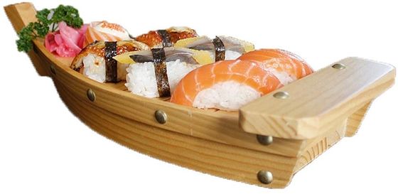 Sushi-Boot Tray For Restaurant der Doppelschicht-24.5*11.5cm