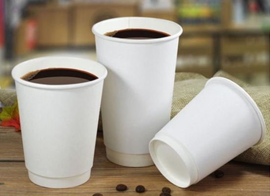 Kraftpapier-Kaffee-Getränk-Schale 16oz der Doppelschicht-ISO9001 für Café