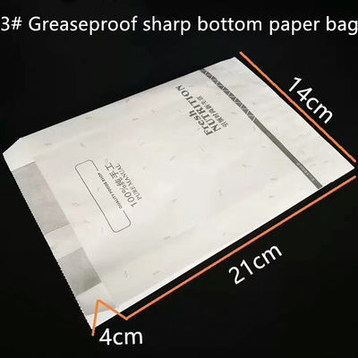 Biologisch abbaubare fettdichte Mitnehmer-PAS-WegwerfPapiertüte
