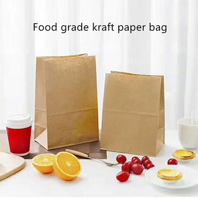 Biologisch abbaubare Brown Bäckerei-Papiertüte ISO9001