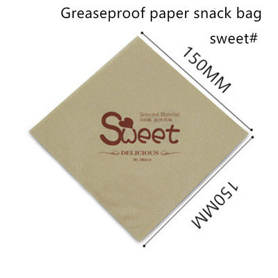 Quadratisches PET beschichtete Tasche des Packpapier-55gsm für Burger