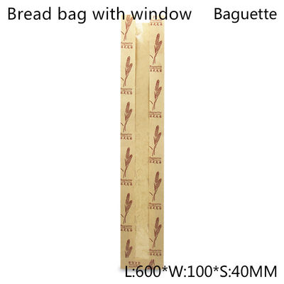 Recyclebares PET beschichtete Kraftpapier-Mittagessen-Tasche für Toast-Brot