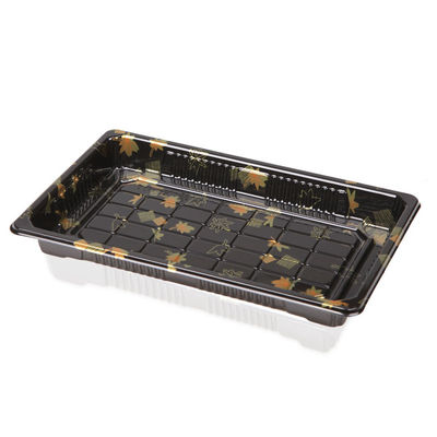 Druck-PS-Plastiksushi Tray Recyclable Dustproof