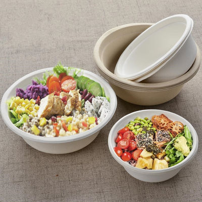 Zermahlen Sie kompostierbare Salat-Schüssel 350ml 400ml 460ml 500ml 680ml