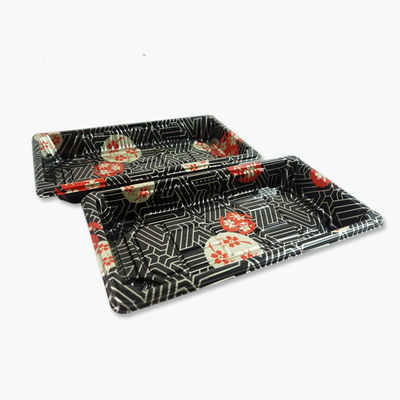 Plastikwegwerfsushi Tray With Anti Fog Lid Soems PS