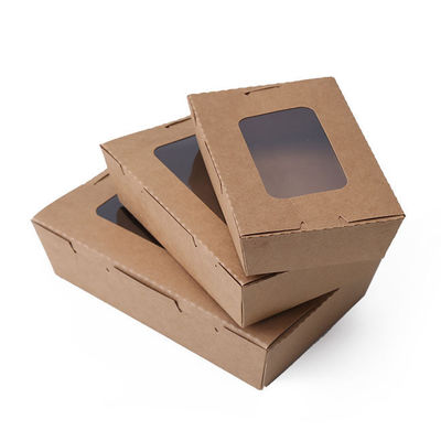 Besonders angefertigt 4 Fächern nehmen Sie Papier-Bento Box Leak Proof weg