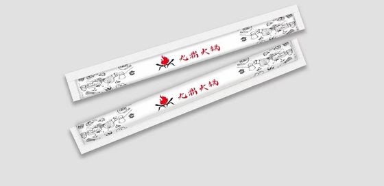 Half Paper Cover Twins Sushi Einweg-Essstäbchen aus Bambus mit individuellem Logo