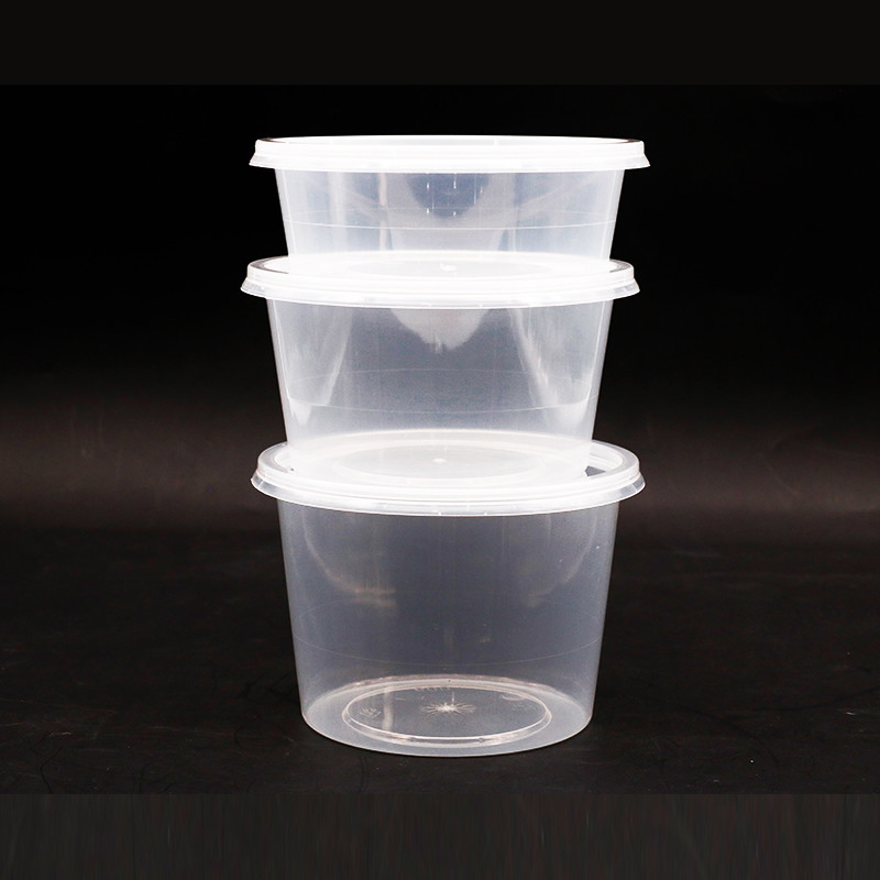 Wegwerffeinkostgeschäft-Nahrungsmittelvorratsbehälter wasserundurchlässiges 8oz 12oz 16oz 32oz 64oz mit Deckeln