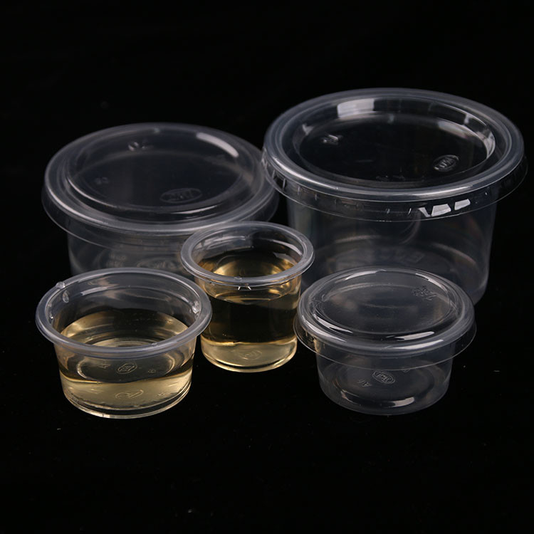 Mini-pp.-Plastikwegwerfsoßen-Schale klares 1oz 3oz 4.5oz