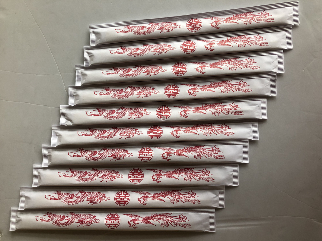 21CM -24CM TENSOGE Dispossiable Bambusessstäbchen mit vollem in Papier eingewickeltem für chinesische Nahrung