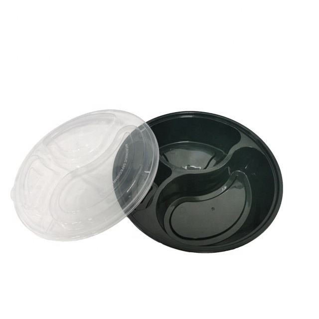 Umweltfreundliche Wegwerfrunde Bento Box Plastic And Microwavable