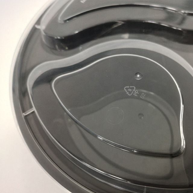 Umweltfreundliche Wegwerfrunde Bento Box Plastic And Microwavable