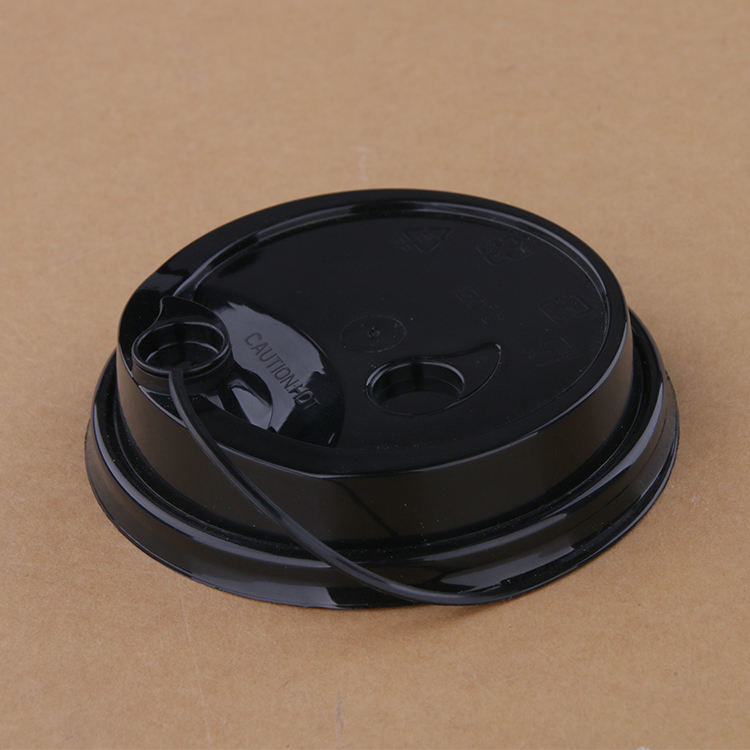 90MM Plastikdeckel-wasserundurchlässiger Milch-Tee-Eis-Getränk-Spritzen-Wegwerfdeckel
