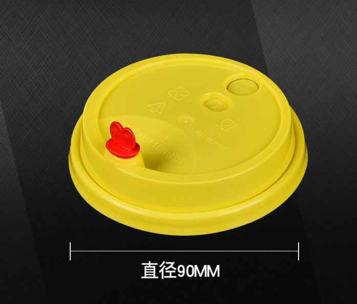 90MM Plastikdeckel-wasserundurchlässiger Milch-Tee-Eis-Getränk-Spritzen-Wegwerfdeckel