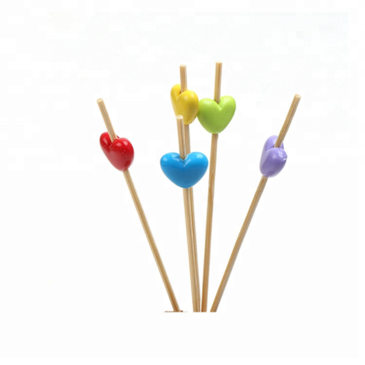 Kundenspezifischer Logo Bamboo Knot Picks Skewers nicht beschichtete leicht gesäuberte Hitzebeständigkeit