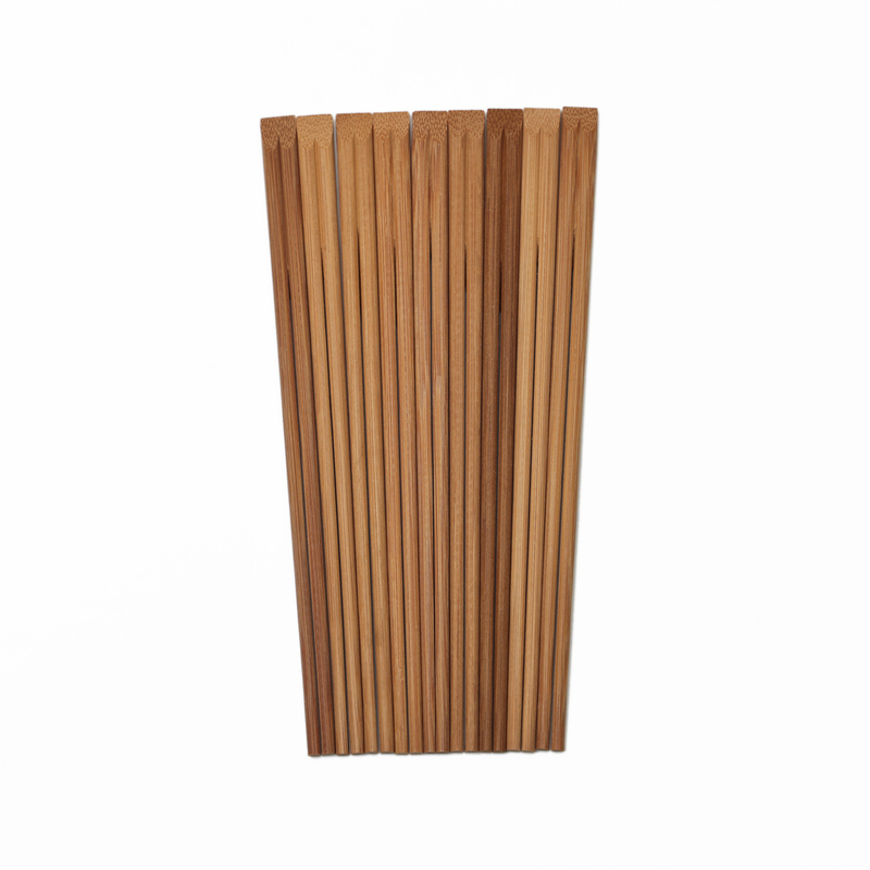 Braune oder karbonisierte Bambus-Essstäbchen, 21 cm/24 cm, 4,8 mm–5,0 mm