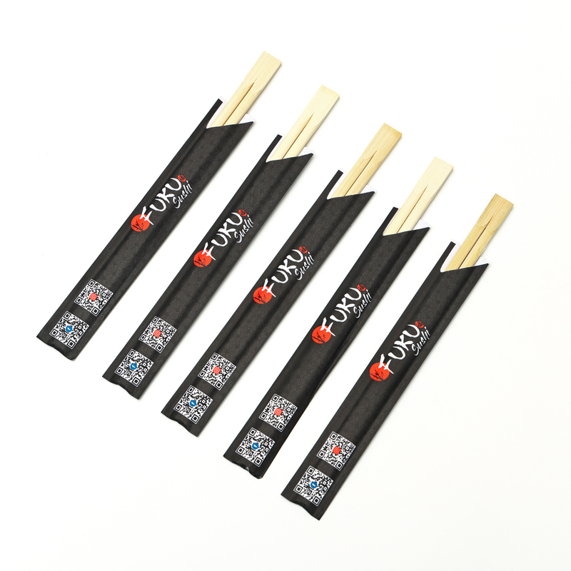 Maßgeschneiderte Sushi-Essstäbchen mit individuellem Logo aus Bambus, individuelle Verpackung