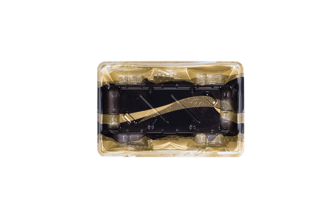 Einweg-Sushibehälter mit Deckel Quadratische Lebensmittelbehälter mit Sushi-Tray