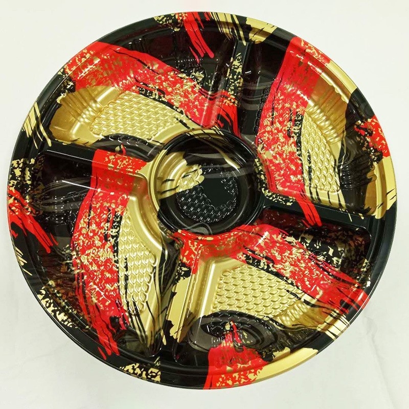 Lebensmittelbehälter Fastfood-Box Plastik-Sushi-Tray mit Nebeldeckel