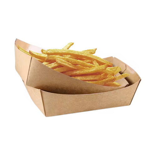 Einweg-Kraft-Papier-Essensbehälter Bootskorb Mitnahmebox für Restaurant, Fast Food
