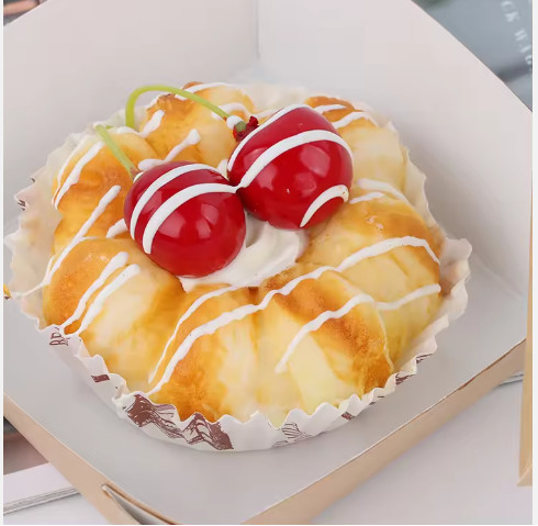 Einweg-Umweltfreundliche Druckerei Lebensmittel Verpackung Kleines Sushi Kuchen Bäckerei Schokolade Verpackung Papierbox