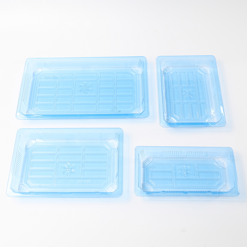 BH00-11 Lebensmittelbehälter Verpackungskiste zur Mitnahme Kunststoff für gute Lebensmittel Kunststoff Blau Einweg-Sushi-Box