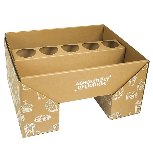 Einweg-Kraftpapier-Lebensmittelbox,Picknickbox。 Mitnahmebox für Restaurant, Fast-Food-Box
