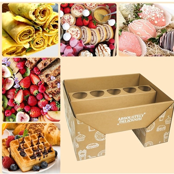 Einweg-Kraftpapier-Lebensmittelbox,Picknickbox。 Mitnahmebox für Restaurant, Fast-Food-Box