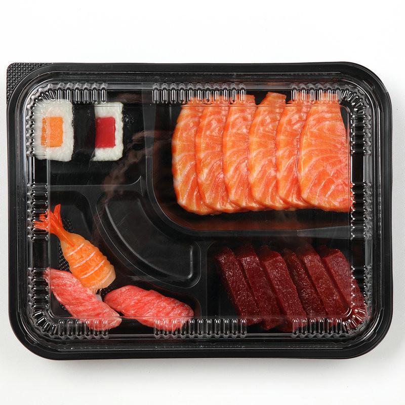 Sushi-Box Einweg-Tray mit Deckel