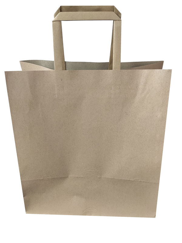 Freundliche 110gsm 16x6x12“ aufbereitete Kraftpapier Taschen Eco