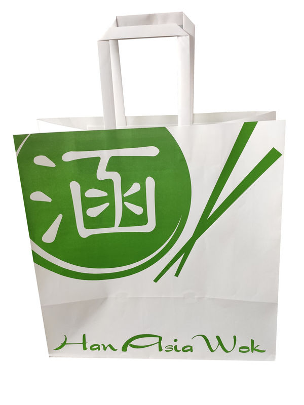 100% recyclebare 12 färbt 15*8*21cm Sojabohnenöl-Tinten-Kraftpapier-Tasche