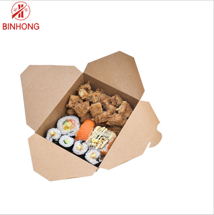 Verpackende einzelne Wegwerfpapierbrotdosen der Wand-0.3kg