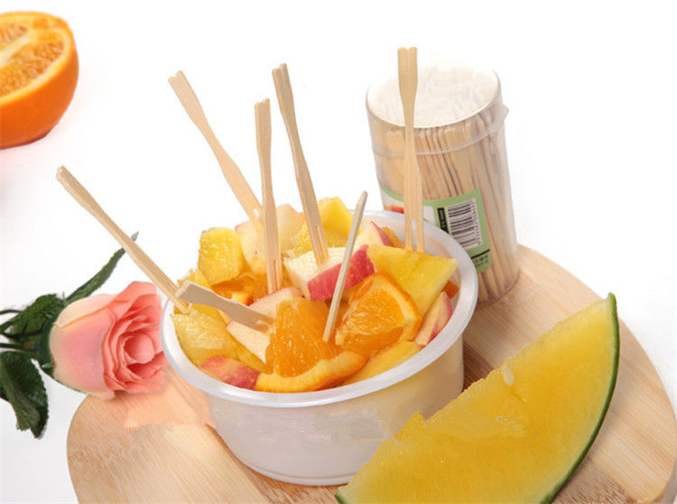 Wegwerf- Frucht-Aufsteckspindeln-Stöcke Moso Bambus-9cm