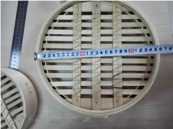 Natürliche Küche bearbeitet 2 Zoll Mini Bamboo Steamer der Reihen-12