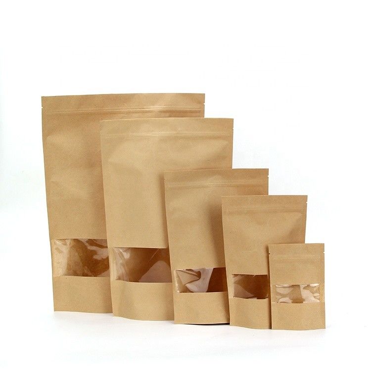 Kraftpapier-Tasche des Zipverschluss-ISO9001