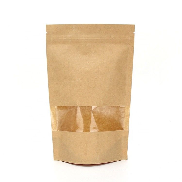 Kraftpapier-Tasche des Zipverschluss-ISO9001