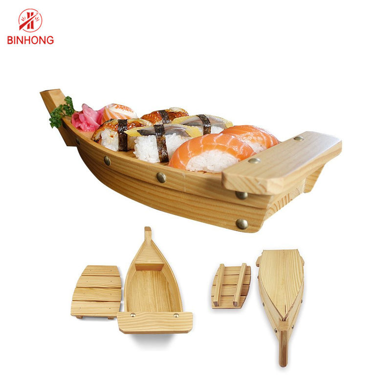 100% natürliches Bambus23&quot; Sushi-Boot Tray For Restaurant