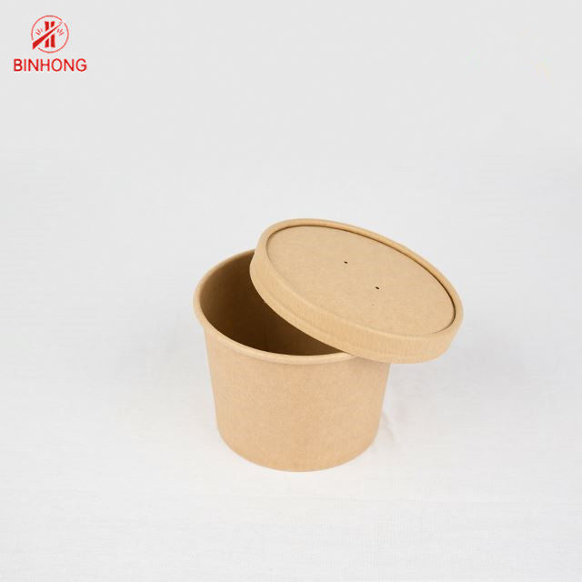 Freundliche Wegwerfpapierbehälter 16oz Eco mit Deckel