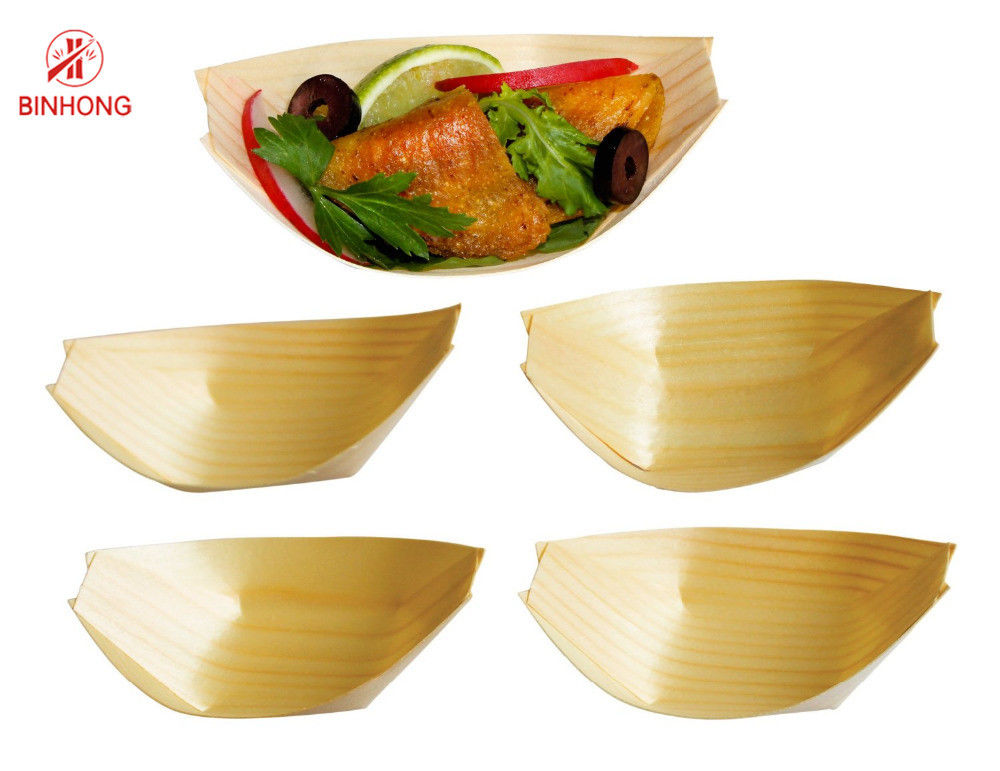 Glattes Oberflächen-15cm Sushi-Boot Tray For Kitchen