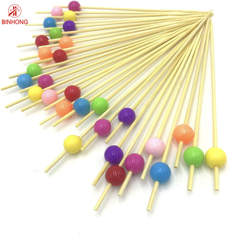 Freundliche Nan Bamboo 4.0mm perlenbesetzte Zahnstocher Eco