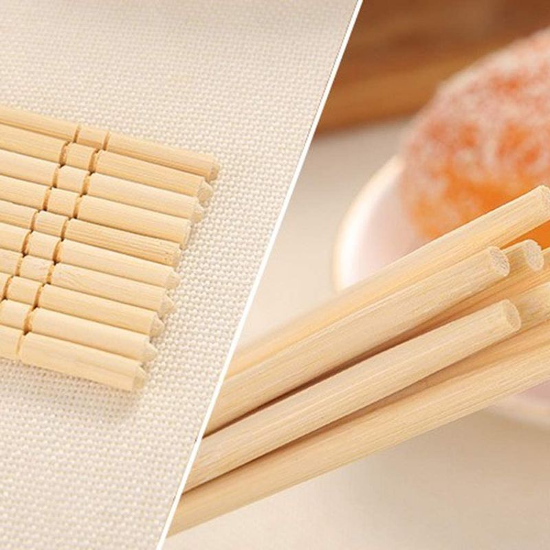 Natürliche Bambusgewohnheit Logo Chopsticks der runden-5.0mm*20cm