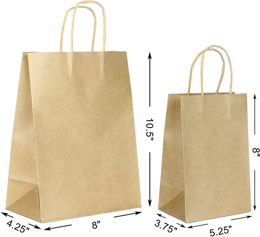 Recyclebares sortiert sortiert Antiöl-Kraftpapier-Nahrungsmitteltaschen