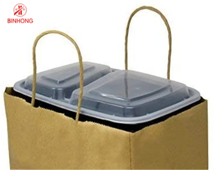 “ Tasche des Kraftpapier-dauerhaftes 10×5×13 mit Griffen