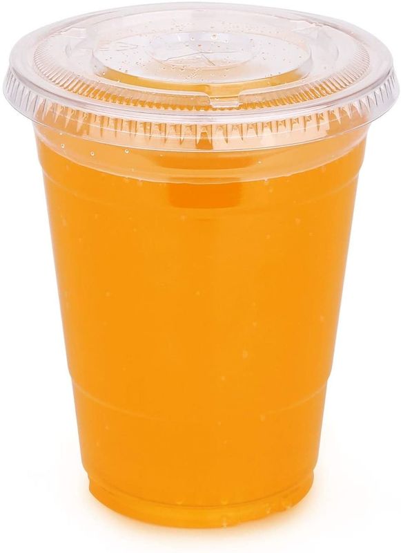 Klare Wegwerfplastikschale 16Oz mit Schlitz-Deckel