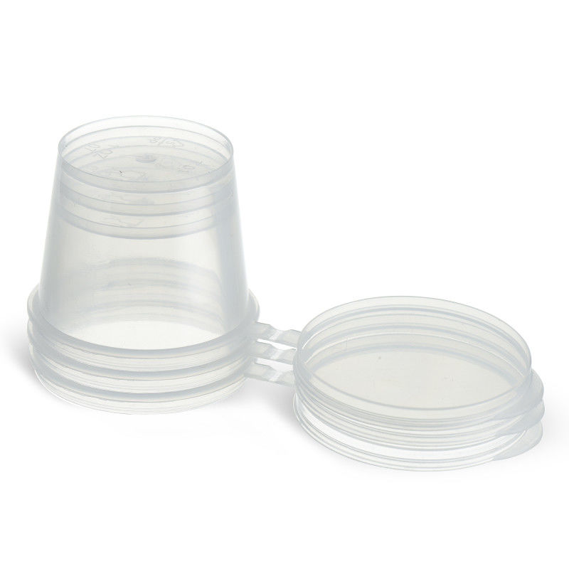 50 ml runder transparenter Mini-Saucenbecher PP-Kunststoff-Saucenbecher mit Deckel